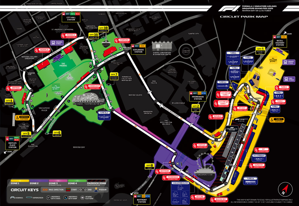 観戦席のマップ