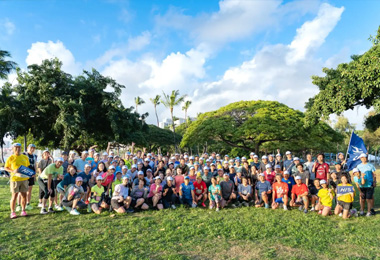 コーチとジョグ&ストレッチング