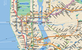 ニューヨーク地下鉄マップ(イメージ)